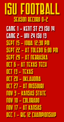 Iowa State Schedule