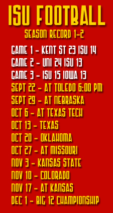 Iowa State Schedule