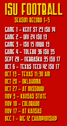 2007 Iowa State Cyclones Football Schedule