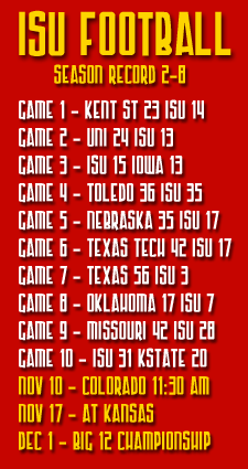 2007 Iowa State Cyclones Football Schedule